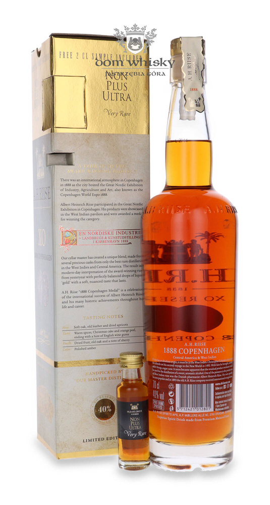 AH Riise 1888 Copenhagen Gold Medal Rum + thumbnail / 40% / 0.7l