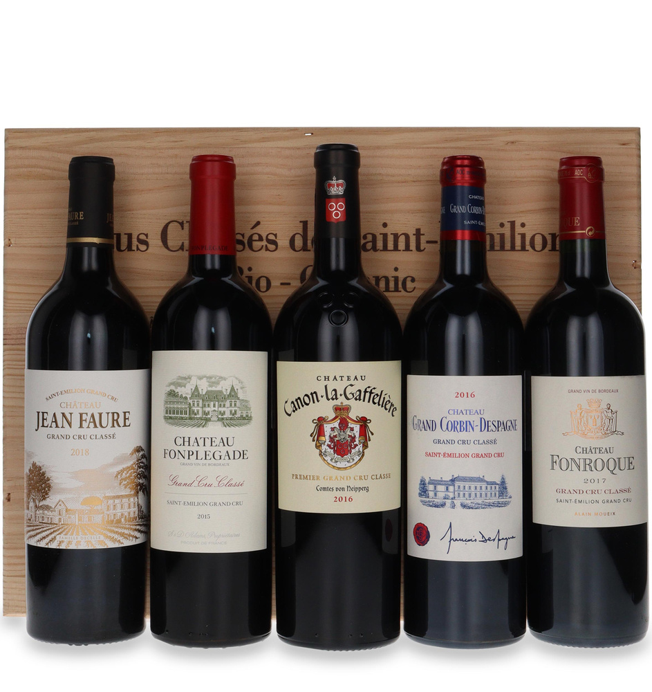 Saint Emilion Collection 5 Crus Bio - Organic / 5 x 0,75l