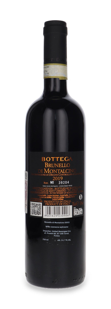 Bottega Brunello di Montalcino Il Vino Dei Poeti 2019 /14,5% / 0,75l