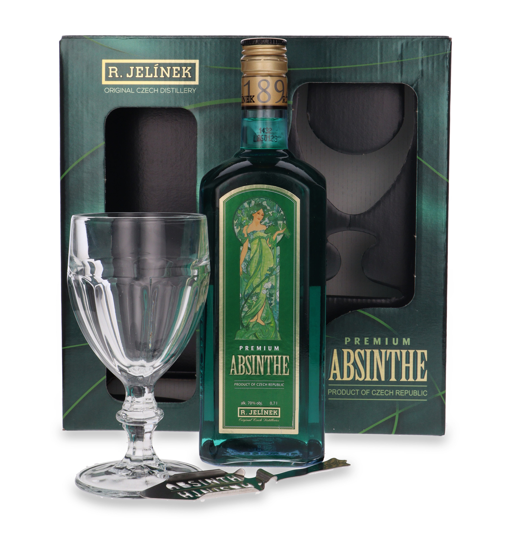 R.Jelinek Premium Absynth Gift Box / 70% / 0,7l | Dom Whisky