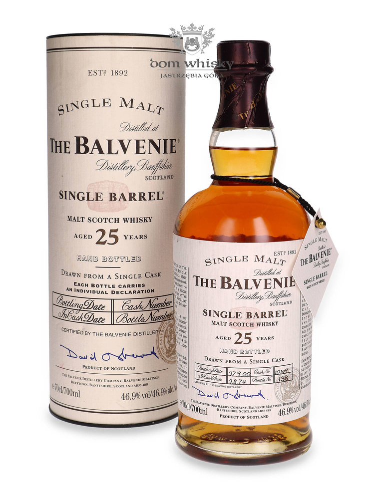 Balvenie 25-year-old Single Barrel (D.1974, B.2000) Cask 10149 / 46.9% / 0.7l