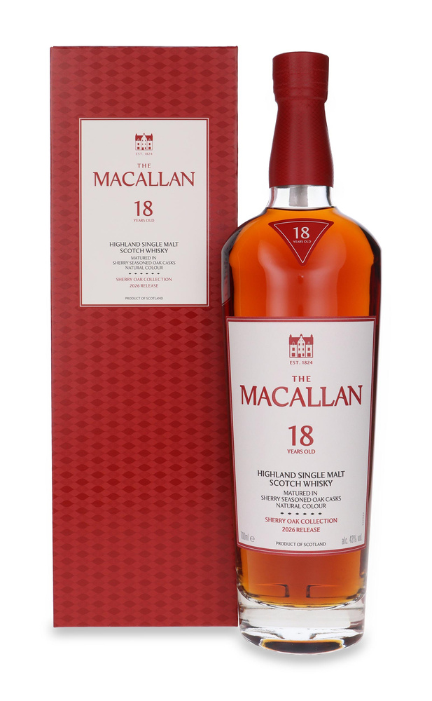 Macallan 18-letni Sherry Oak Cask 2026 Release / 43%/ 0,7l