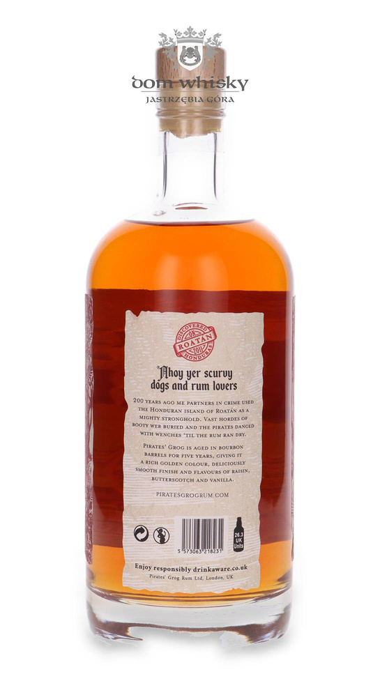 Pirates Grog 5-year-old Rum /Honduras/ 37.5% / 0.7l