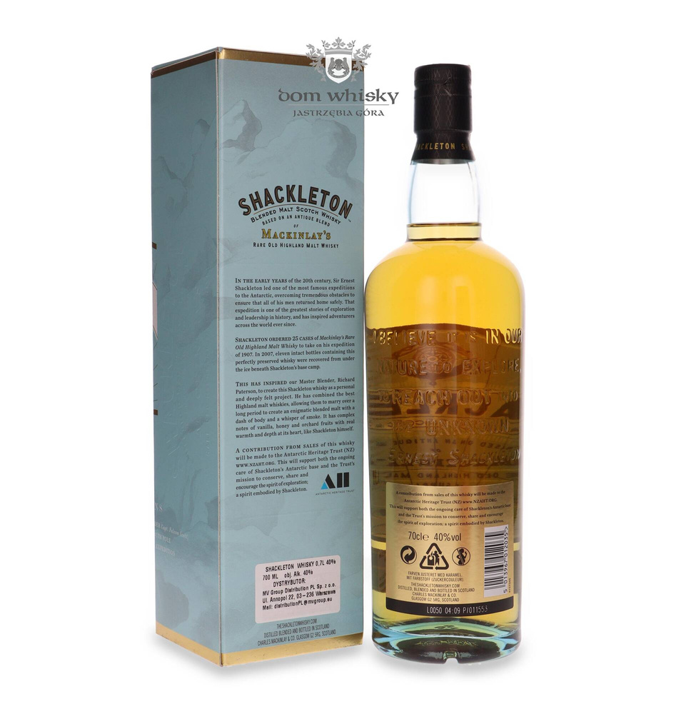 Shackleton Blended Malt / unpackaged / 40%/ 0.7l