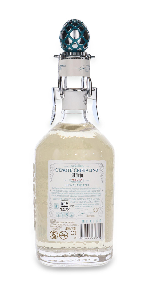 Tequila Cenote Anejo Cristalino 100% Agave Azul / 40% /0,7l