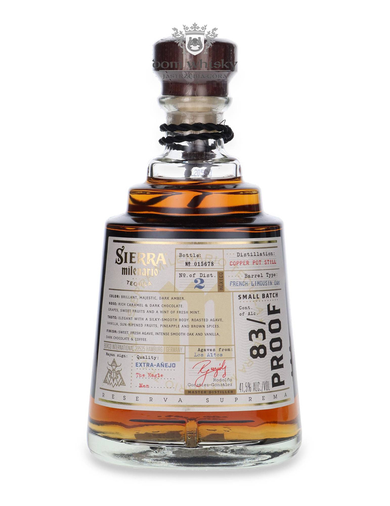 Sierra Milenario Extra-Anejo 100% Agave /bez opakowania /41,5% / 0,7l