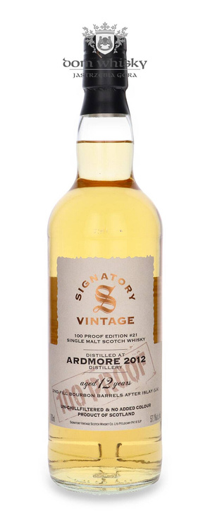 Ardmore 12-letni 100 PROOOF Edition # 21 Signatory Vintage / 57,1%/ 0,7l