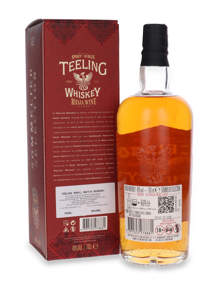 Teeling Rioja Wine Cask Sommelier Selection / 46% /0,7l