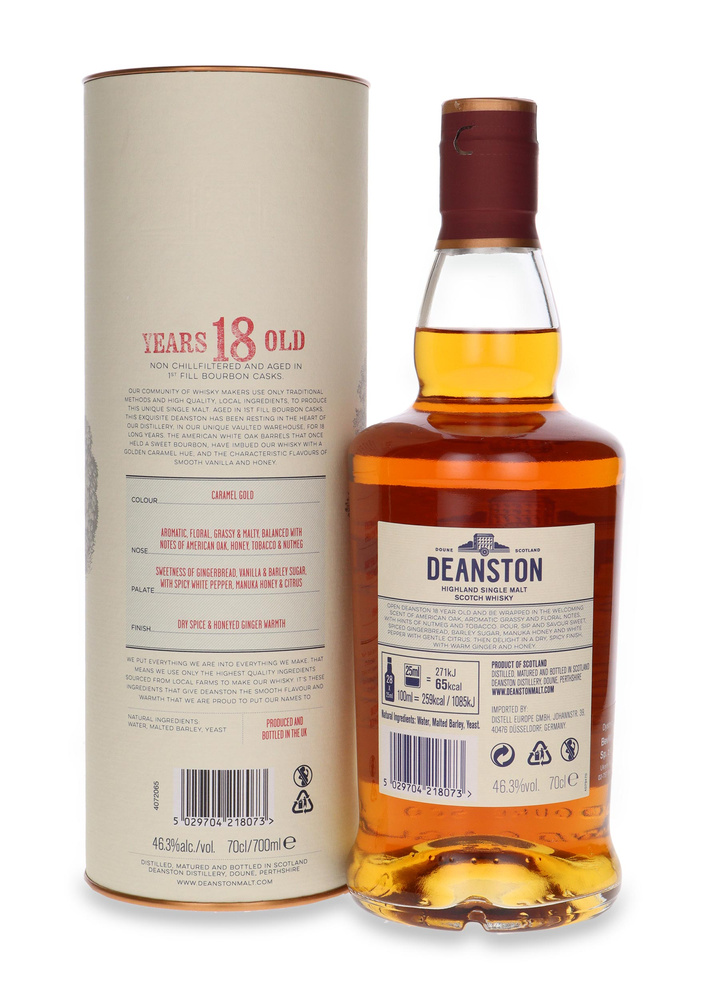 Deanston 18-letni / Tuba / 46,3% / 0,7l