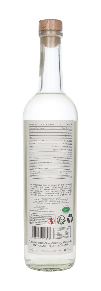 Koch El Mezcal Joven Artesanal 100% Maguey Tobala / 47% / 0,7l