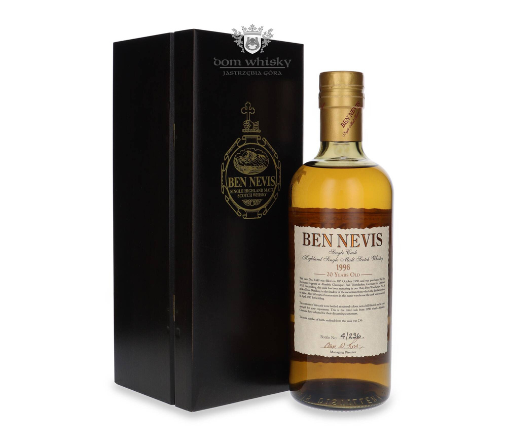 Ben Nevis 20 years old (D.1996, B.2017) Bourbon Cask # 1440 / 51.5% / 0.7l