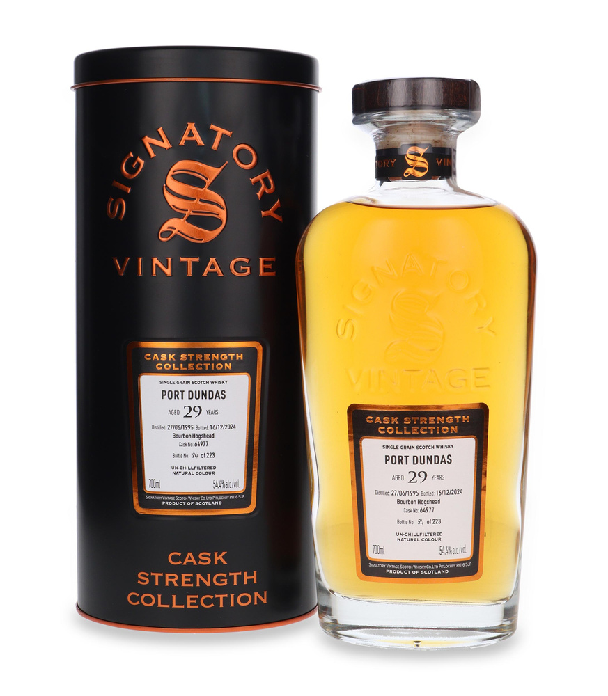 Port Dundas 29-year-old (D.1995, B.2024) Signatory Vintage / 54.4% / 0.7l