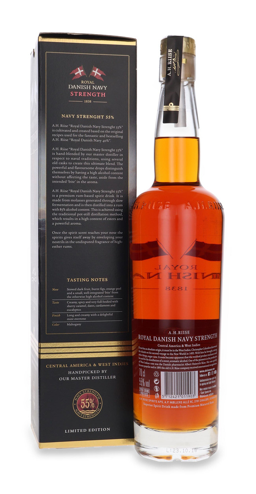 AH Riise Royal Danish Navy Strength Rum / 55% / 0.7l