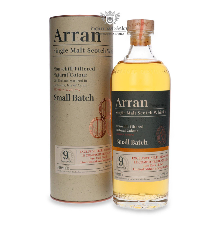 Arran 9-letni Small Batch Rum Cask Finish / 50% / 0,7l	