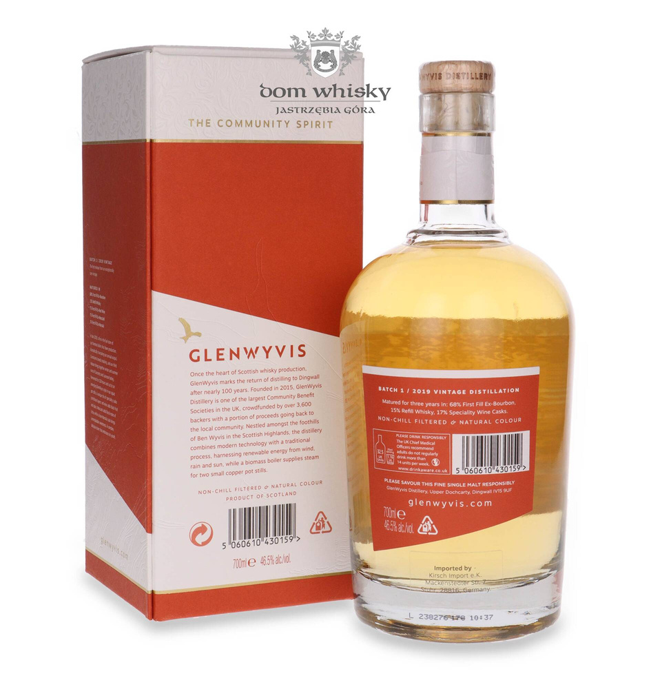 GlenWyvis 2019 (Bottled 2023) Batch 01/18 / 46.5% / 0.7l