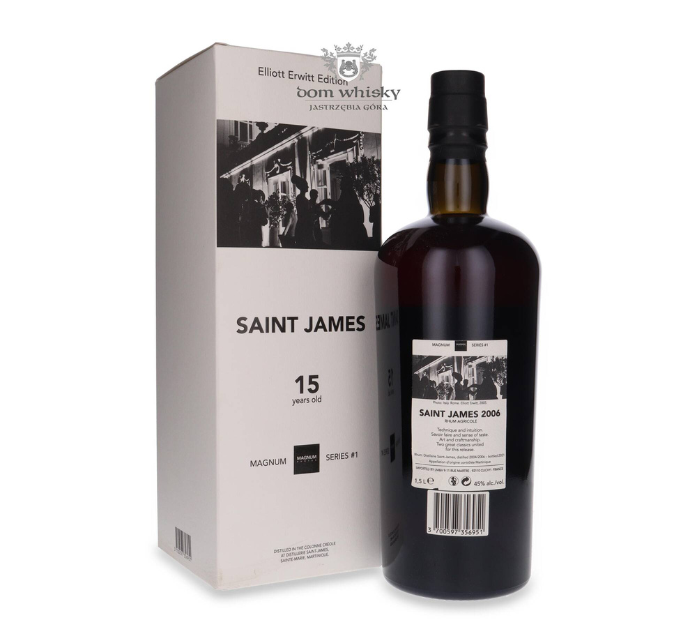 Saint James Elliot Erwitt Edition 15 year old Magnum Series # 1 / 45% / 1.5l