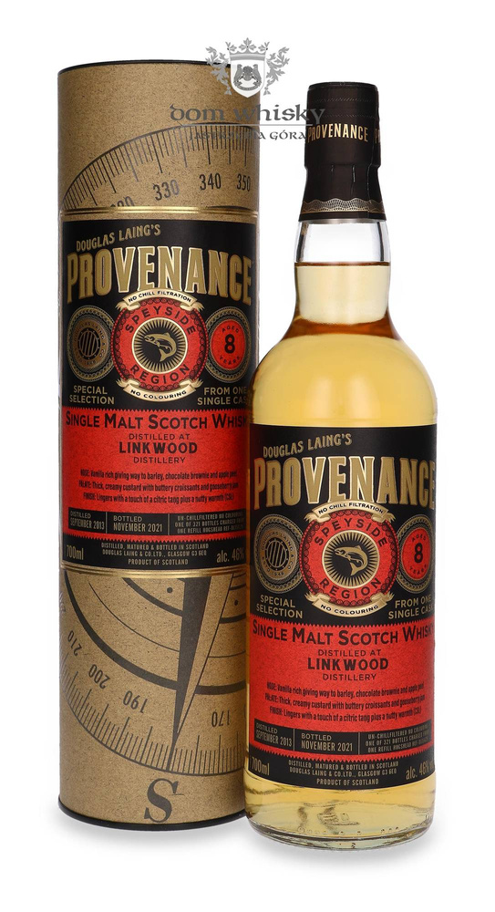 Linkwood 8-letnia (D.2013, B.2021) Provenance / 46%/ 0,7l