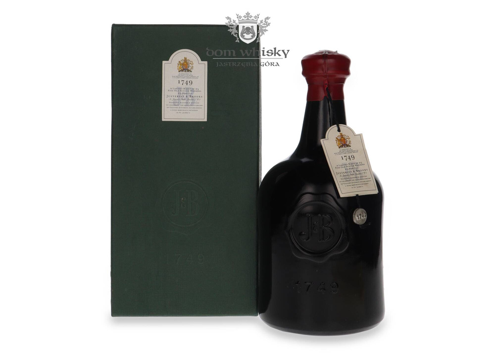 J&amp;B 25 Year Old 1749 Replica Bottle / 40%/ 0.7l