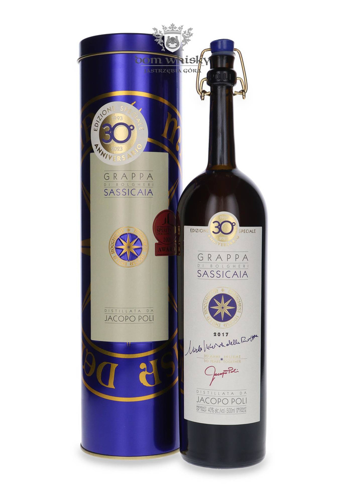 Grappa Poli Di Bolgheri Sassicaia 2017 /Tinbox/ 40% / 0.5l