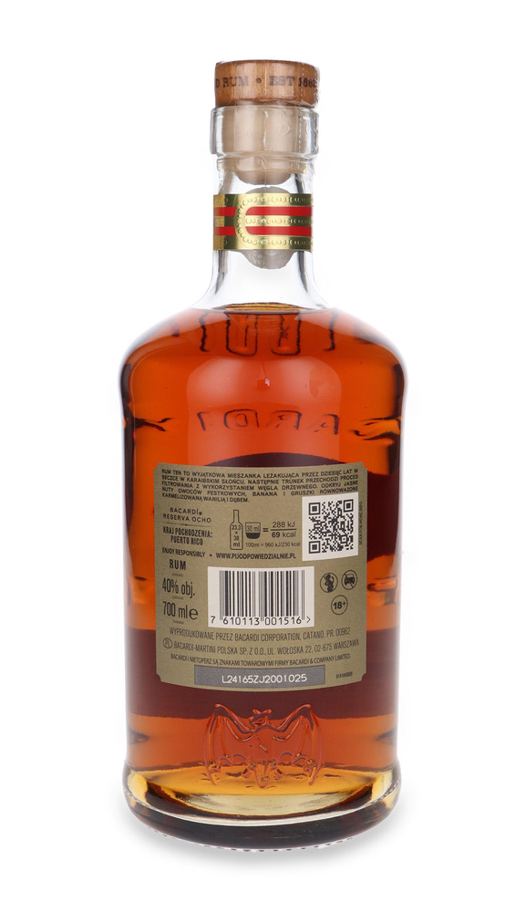 Bacardi 8-letni Reserva Ocho / 40% / 0,7l