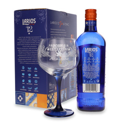 Larios 12 Mediterránea Premium Gin + balloon glass / 40%/ 0.7l