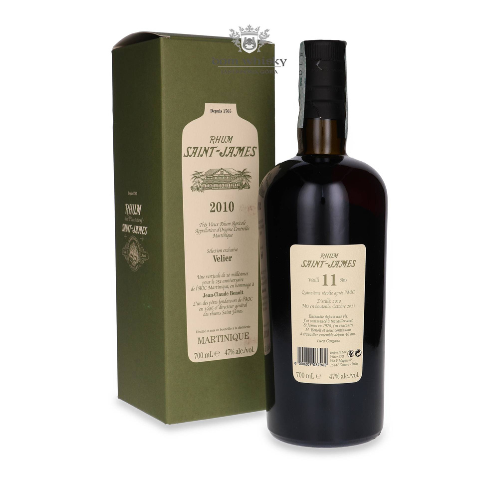Rhum Saint James 2010 Tres Vieux Agricole Rum / 47% / 0.7l