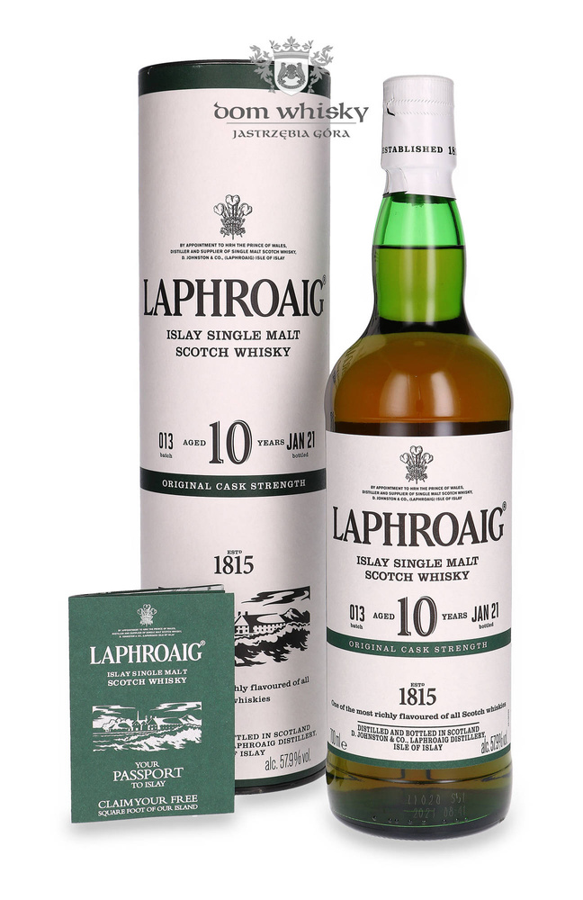 Laphroaig 10-year-old Original Cask Strength Batch # 013 / 57.9%/ 0.7l