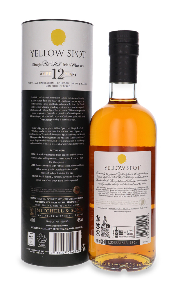 Yellow Spot 12 Year Old 2023 / 46% / 0.7l