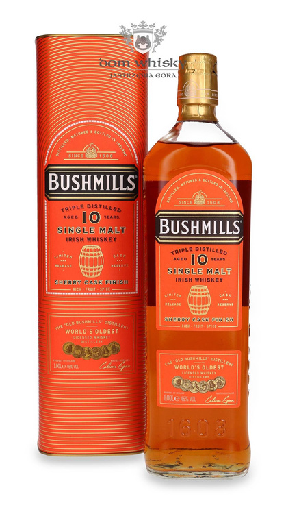 Bushmills 10-letni Sherry Cask Finish, Limited Release / 46%/ 1,0l