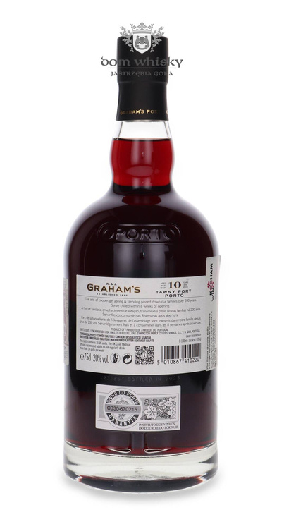 W. & J. Graham's Port Tawny Porto, 10-letni /bez opakowania / 20% / 0,75l