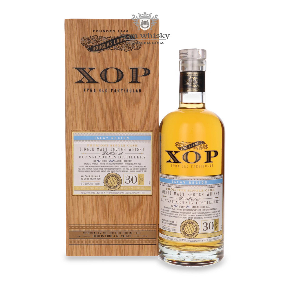 Bunnahabhain 30-year-old (D.1990 B.2020) Douglas Laing's XOP /40.4%/ 0.7l