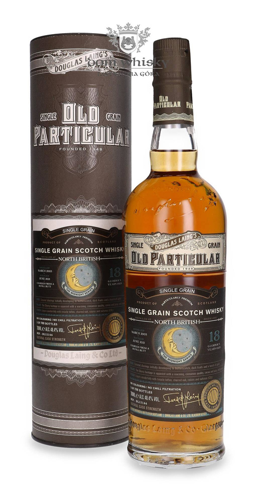 North British 18-year-old (D.2003, B.2021) Douglas Laing's Old Particular The Midnight Series / 48.4%/ 0.7l