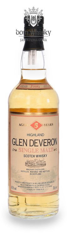 Glen Deveron 5-letni, (D.1986) / 40% / 0,7l