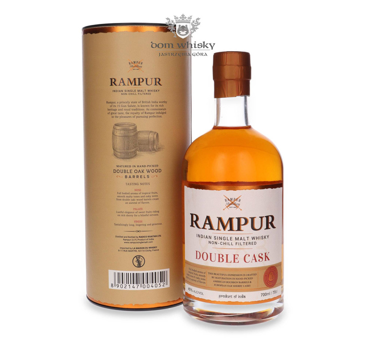 Rampur Double Cask /45%/ 0,7l