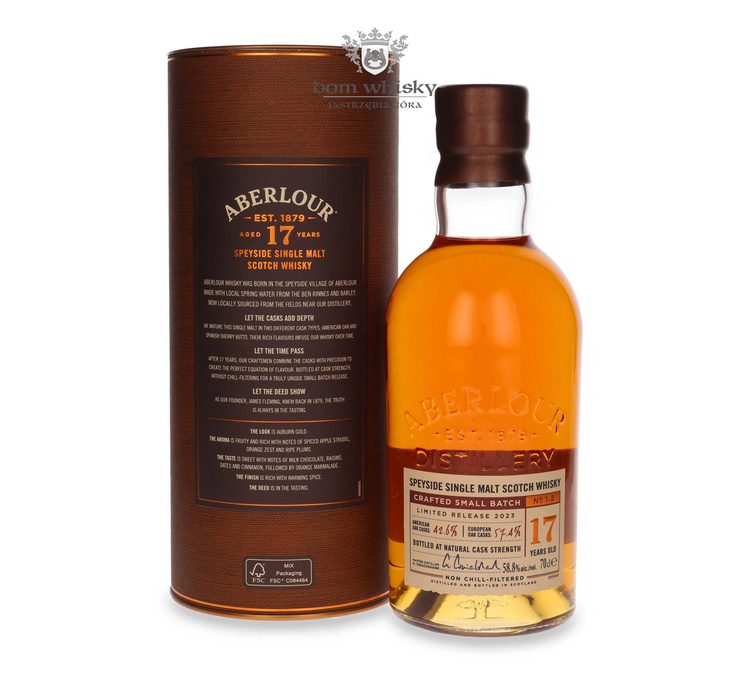 Aberlour 17-letni Small Batch Limited Release 2023  /58,8%/ 0,7l	