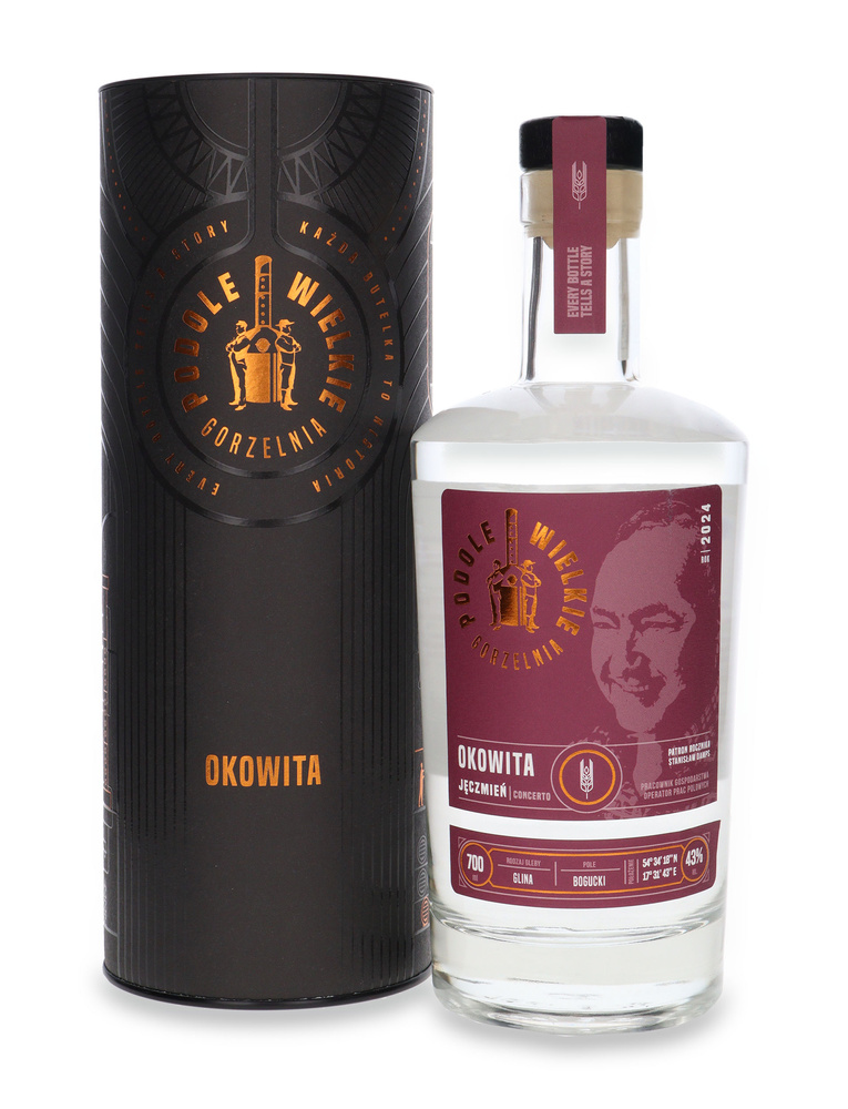 Okowita Podole Wielkie Jęczmień Concerto 2024 / Tuba / 43% / 0,7l