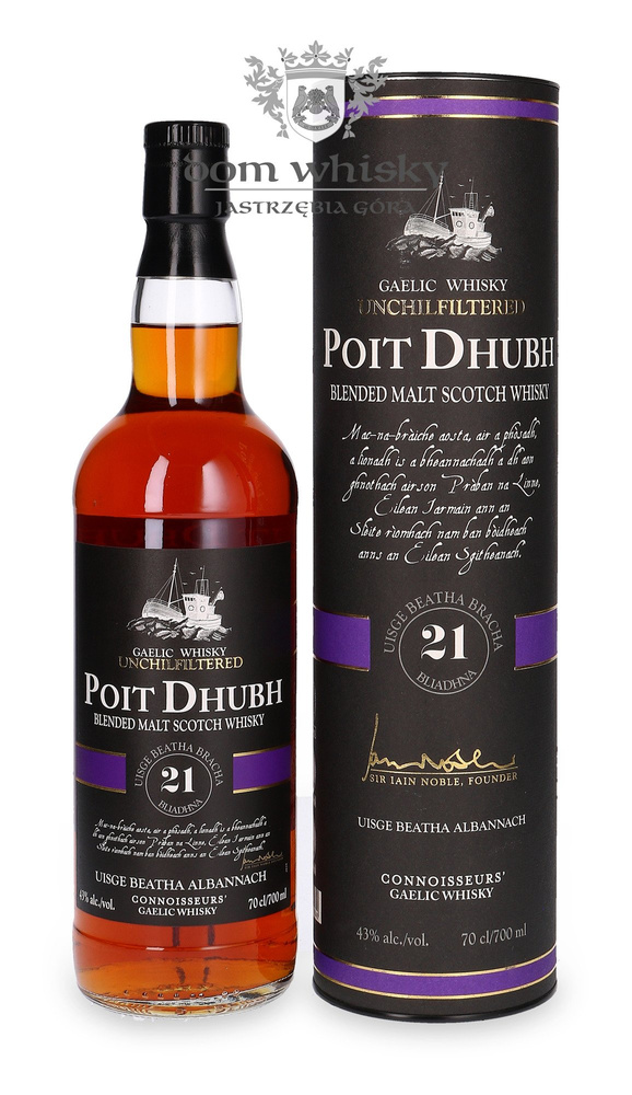Poit Dhubh 21-year-old Blended Malt Whiskey / 43% / 0.7l