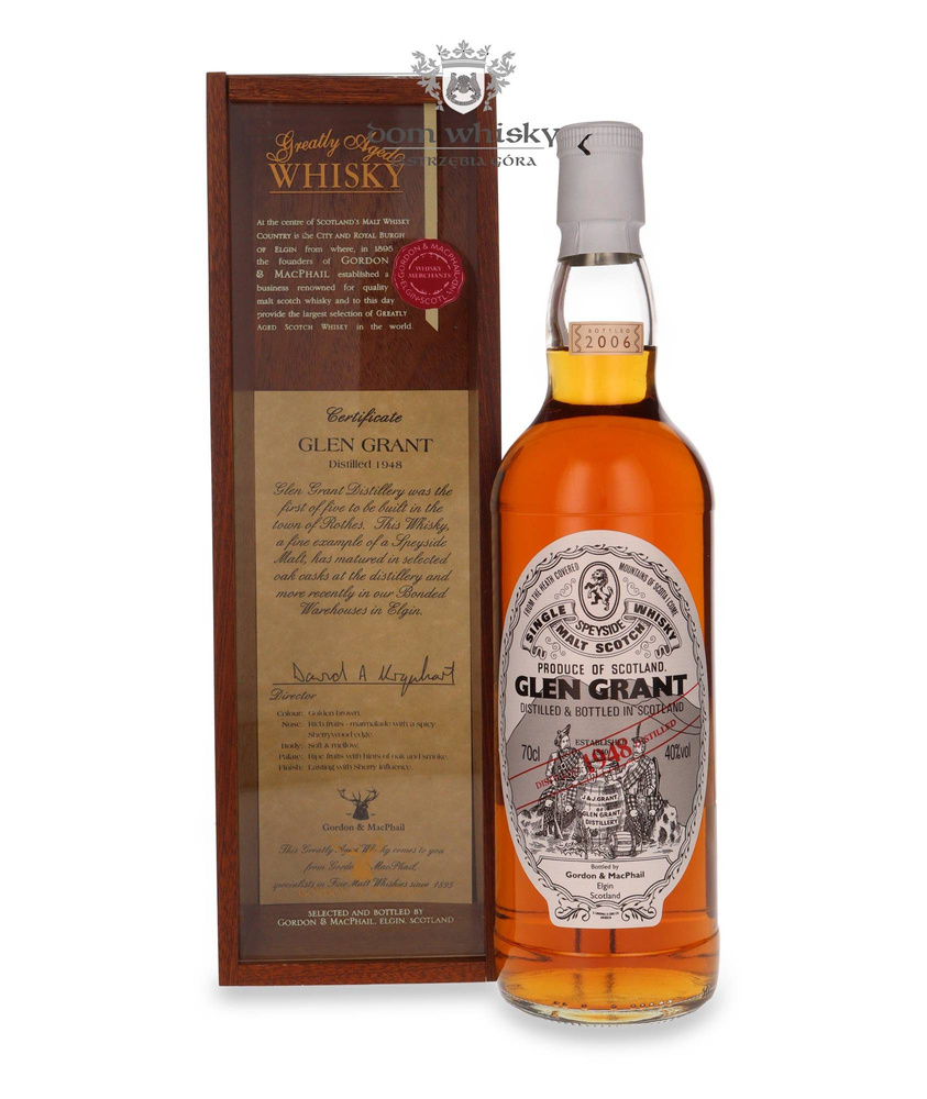 Glen Grant 1948 Vintage (Bottled 2006) Gordon &amp; MacPhail / 40% / 0.7l