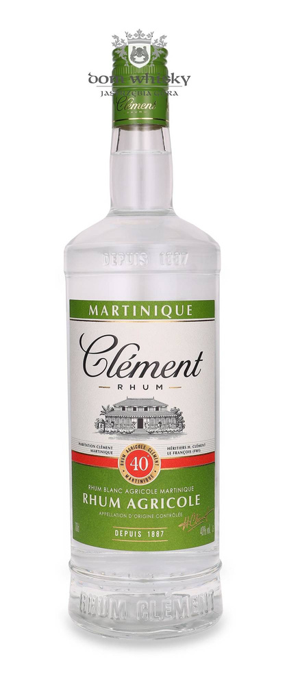 Rhum Clement Agricole Blanc Martinique (Francja) / 40% / 1,0l