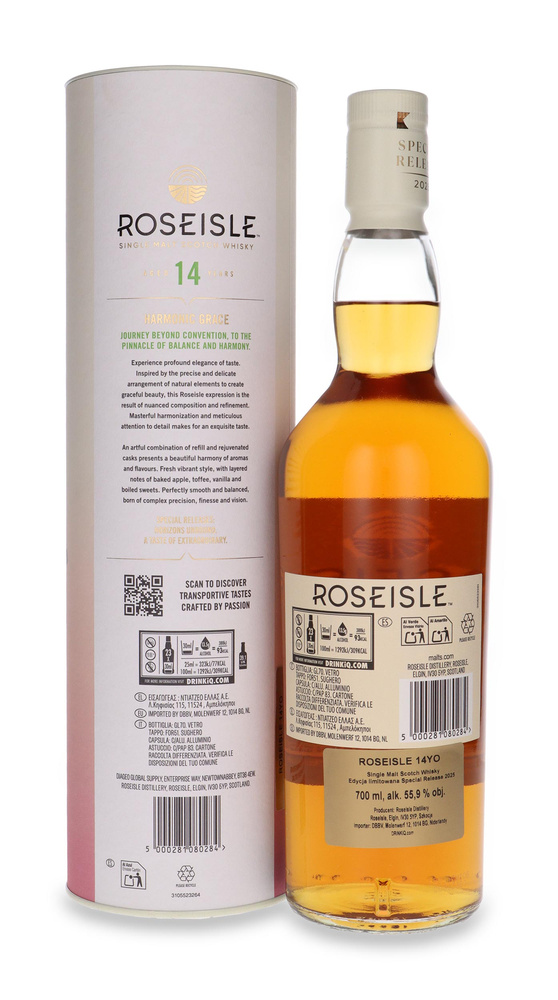 Roseisle 14-letni, Harmonic Grace, 2025 Special Release/ 55,9%/ 0,7l