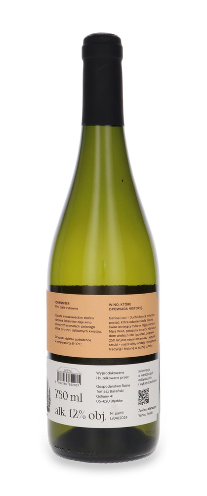 Johanniter 2024 Winnica Pałac Mała Wieś /12% /0,75l