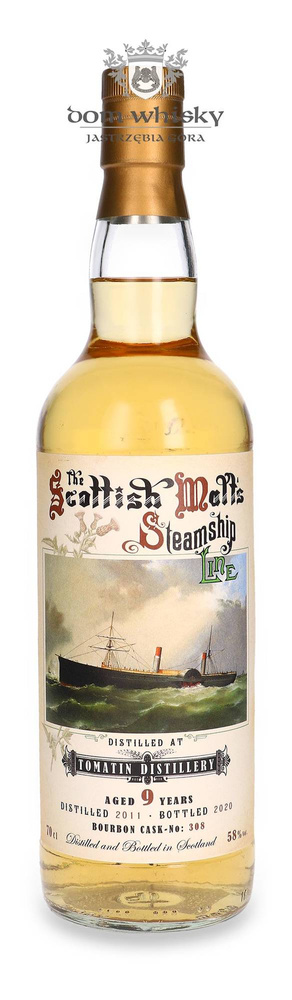 Tomatin 9-year-old (D.2011, B.2020) The Scottish Malt's Steamship Line / 58%/ 0.7l