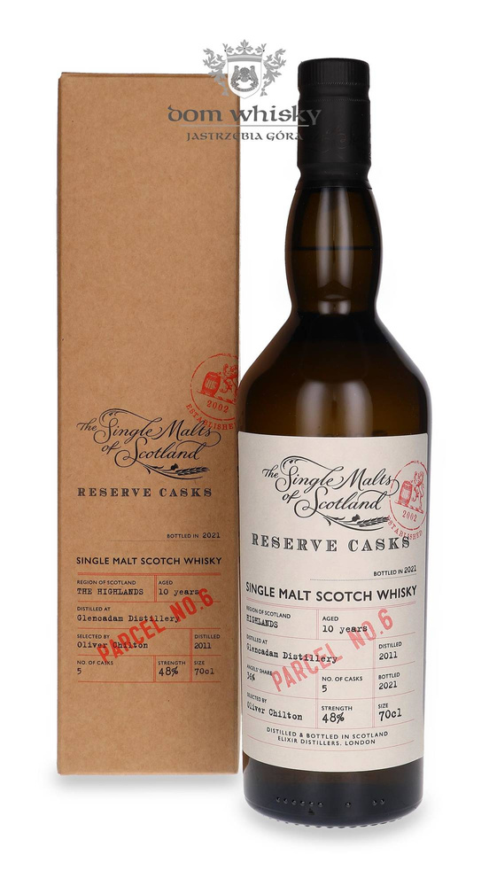 Glencadam 10-letni The Single Malts of Scotland Reserve Cask Parcel No. 6 / 48%/ 0,7l	