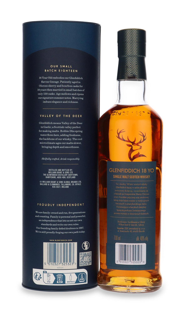 Glenfiddich 18-year-old Our Small Batch / 40% / 0.7l