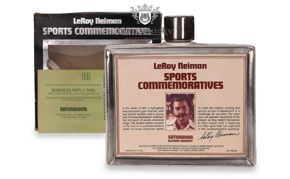 LeRoy Neiman Basketball Sports Commemoratives Satinwood Whiskey Decanter/43%/0.75l
