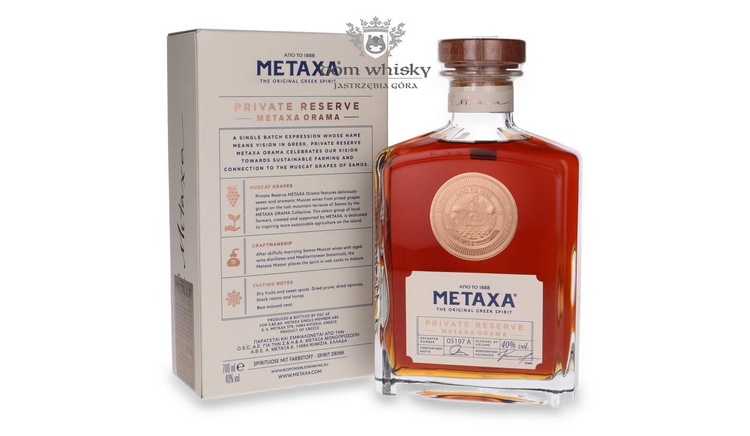 Metaxa Private Reserve Orama / 40% / 0,7l