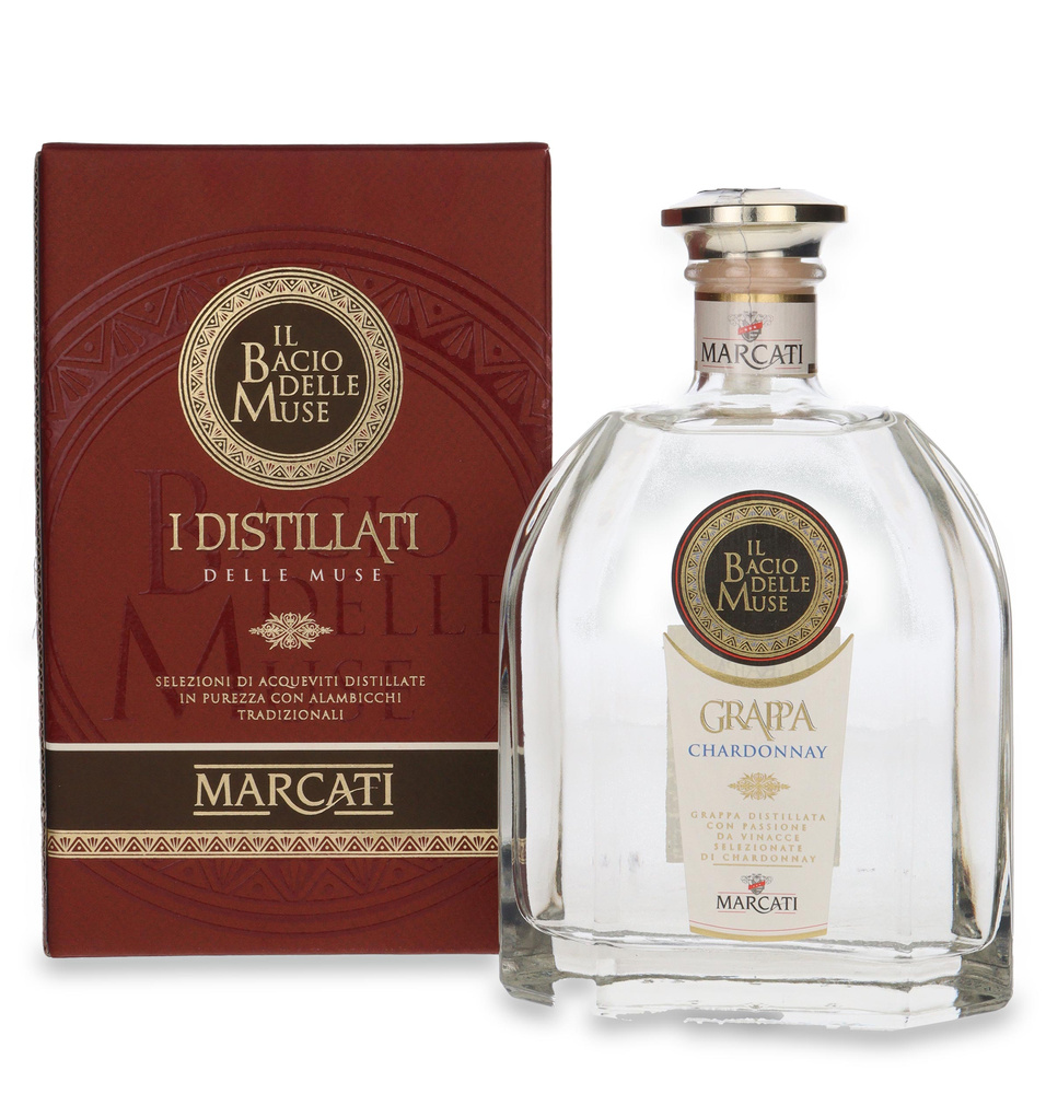 Marcati Grappa Chardonnay / karton / 40% / 0,7l