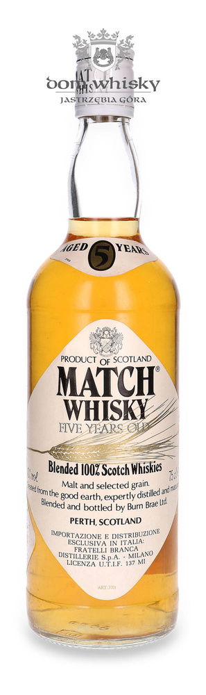 Match Whiskey 5 years old, Burn Brae (Blenders) / 40% / 0.75l