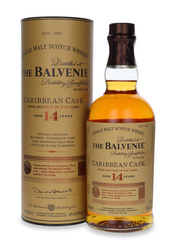 Balvenie 14-letni Caribbean Cask / 43% / 0,7l + 2 szklanki