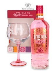 Larios Rosé Mediterránea Premium Gin + Balloon Glass / 37,5%/ 0,7l